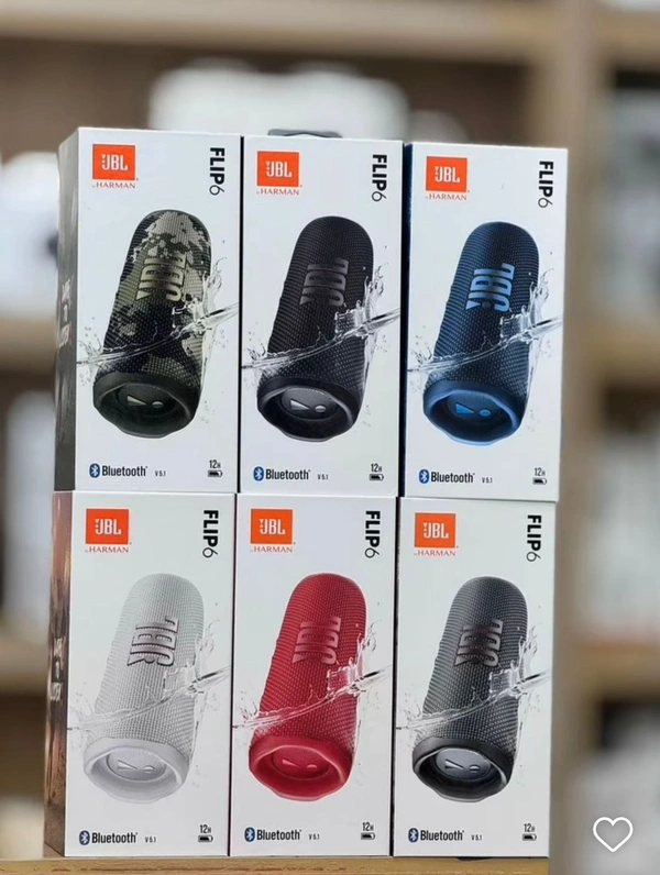 JBL Flip 6 - Portable Bluetooth Speaker, Powerful Sound and deep bass, IPX7 Waterproof, 12 Hours of Playtime, PartyBoost for Multiple Speaker Pairing for Home, Outdoor and Travel - Black