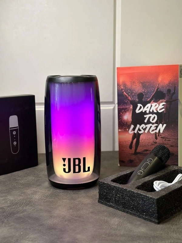 JBL Pulse 6+ with mic, Wireless Portable Bluetooth Speaker, 40 Watt, Customized 360° Lightshow Portable App, Pro Sound, Deep Bass, 12 Hours Playtime, PartyBoost, IP67 Waterproof & Dustproof