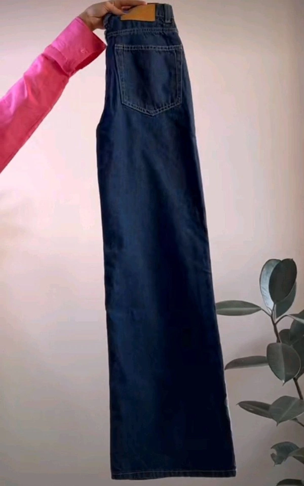 Dark Blue Pant For Women  - L