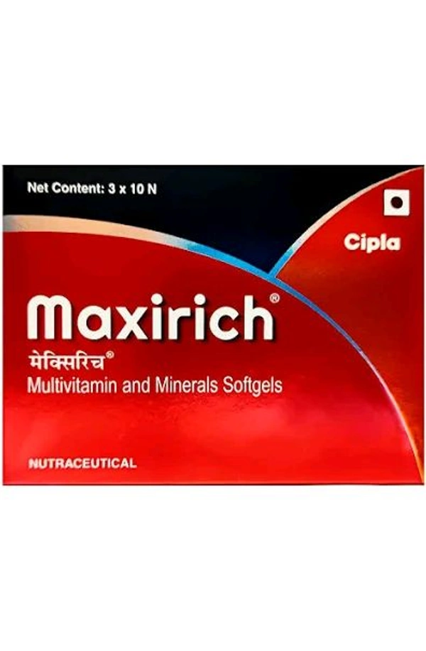 Maxirich Daily Multivitamin Softgel for Energy, Immunity & Performance