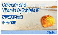 Cipcal Cipcal 500 Tablet from Cipla | Source of Calcium & Vitamin D | For Bone, Joint and Muscle Care