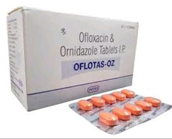 Oflotas Oz  Ofloxacin And Ornidazole Tab 