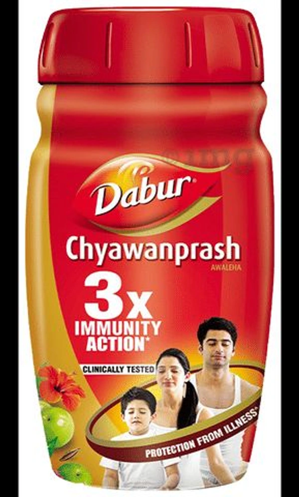 Dabur Chyawanprash | 3X Immunity Action | Builds Strength, Stamina & Overall Health Red
