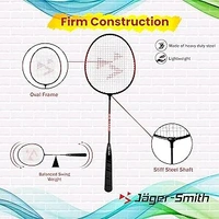 Brand: Jager-Smith3.8 3.8 out of 5 stars (998)Jager-Smith PB 1000 Combo & Featherlite 2 (Pack of 3) Feather Shuttles with Steel Shaft & Full Body Cover