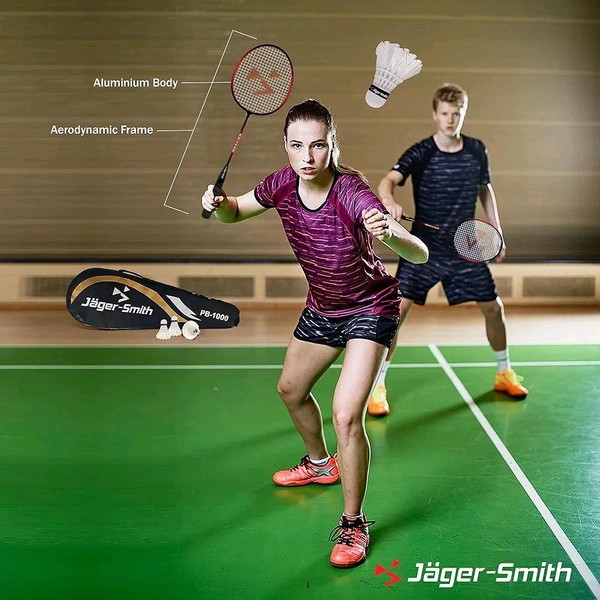 Brand: Jager-Smith3.8 3.8 out of 5 stars (998)Jager-Smith PB 1000 Combo & Featherlite 2 (Pack of 3) Feather Shuttles with Steel Shaft & Full Body Cover