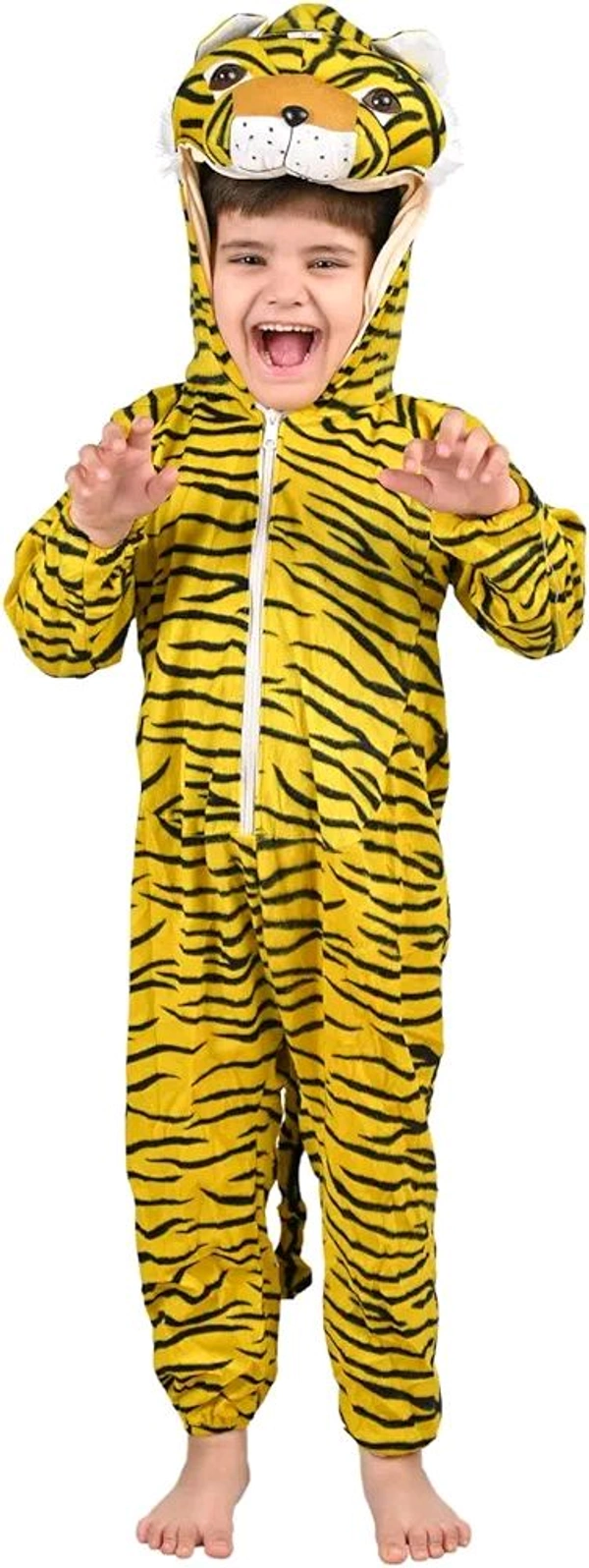 BookMyCostume Tiger Bagh Animal Kids Fancy Dress Costume | Indian 4-5 years
