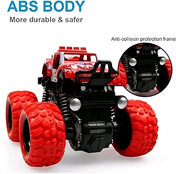 GRAPHENE Friction Powered Monster Truck Toy, Push & Go 4WD Off-Road Car for Kids, Amazing Stunts, All-Terrain Grip, Vibrant Colors, for Boys & Girls, Birthday, Christmas, Fun Play