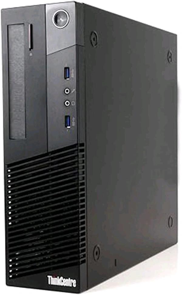 ) Lenovo ThinkCentre Desktop Computer PC (Intel Core i52600/ 8GB RAM/ 256SSD10 Pro/ MS Office/ Intel HD Graphics/ USB/ Ethernet/WiFi), Black