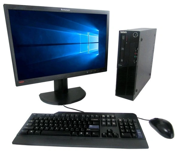 Lenovo Full Desktop Setup - Intel Core i5 8GB RAM 256 SDD - 17” Dell Monitor