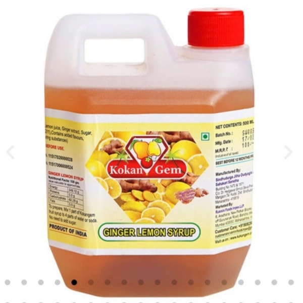 Ginger Lemon Syrup