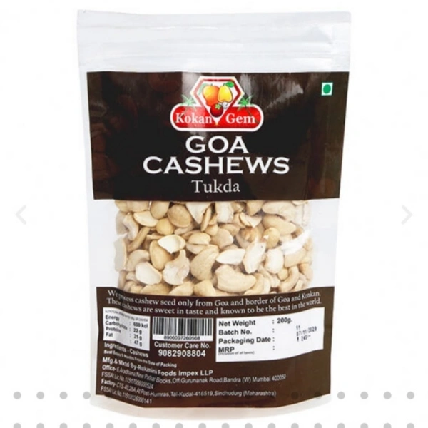 Goa Cashews Tukda