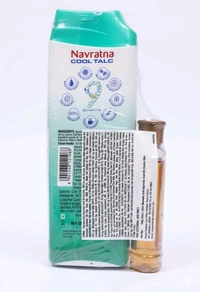Navratna Cool Talc Mint Fresh , Navratna gold Ayurvedic Oil free 100 g power + 35ml oil free