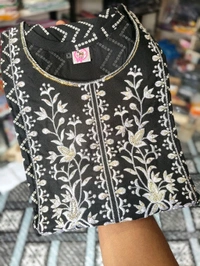 New Kurti In Black Colour|Cotton Fabric