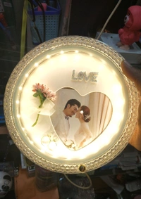 Custom Photo Frame With Colourful Lightnings Best For Gift