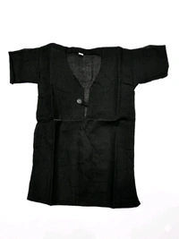 100% Cotton Small Baby Black Colour Kabji With Button