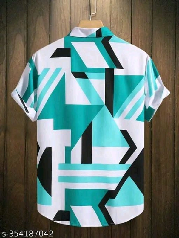 VRLOOKS sophisticated Slim Fit Shirt Floral Prints And Spread Cut Shirt  - S