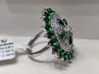 italianaa Italianaa Sterling 92.5 Silver Ring - white, 12