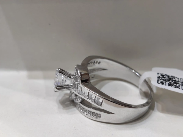 italianaa Italianaa Sterling 92.5 Silver Ring - white, 18
