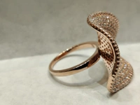 italianaa Italianaa Sterling 92.5 Silver Ring with Rose gold finish - Rosegold, 17