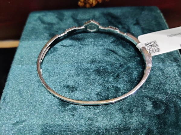 Italianaa 92.5 Silver Ladies Bracelet - White , free