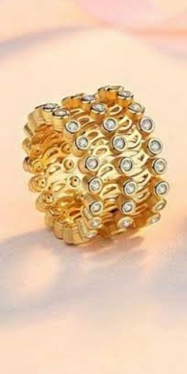 italiana 92.5 Ring Cum Bracelet with Gold 🟡 Finish - Gold Yellow, Free Size
