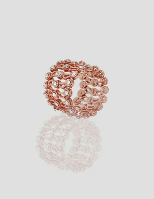 italiana 92.5 Ring cum Bracelet with Rose Gold finish the  - Rose gold, free size