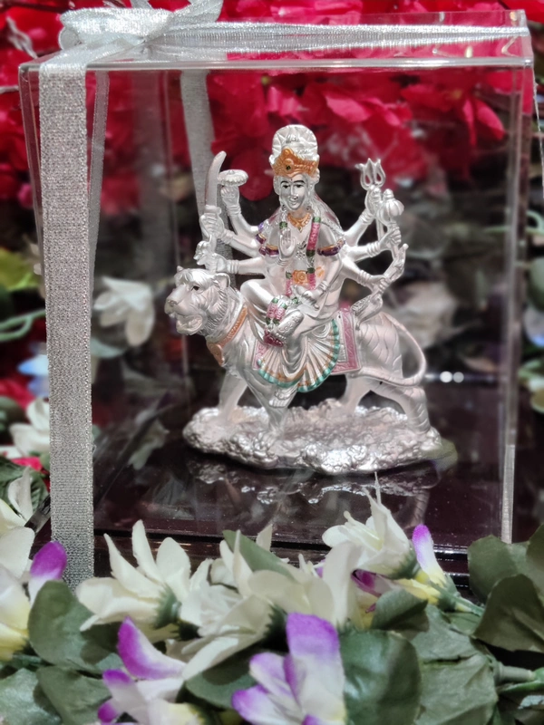 EMRALD 999 PURE SILVER AMBE MATA  IDOL - WHITE