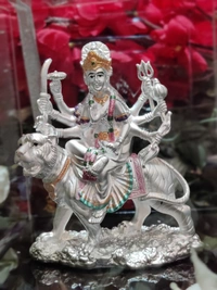 EMRALD 999 PURE SILVER AMBE MATA  IDOL - WHITE