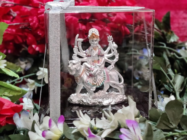 EMRALD 999 PURE SILVER AMBE MATA  IDOL - WHITE