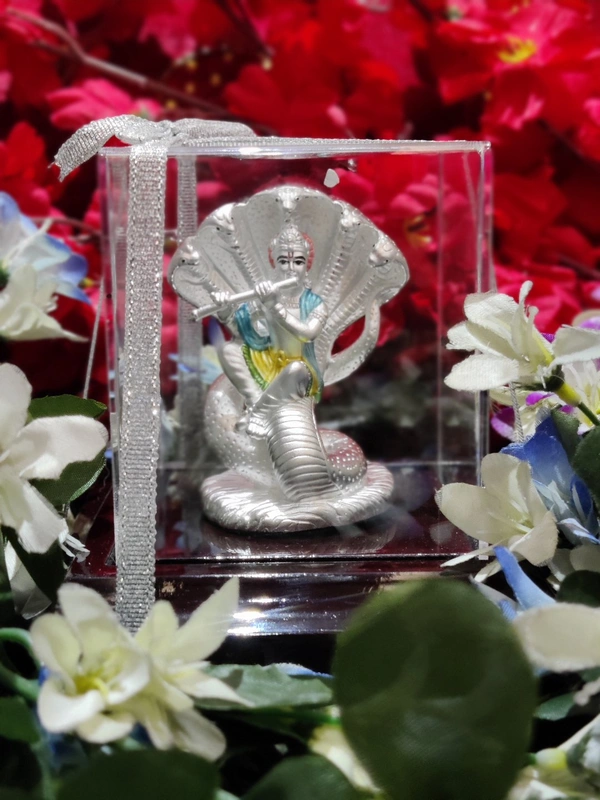 Emrald 998 Pure Krishna On Shesh Naga - White