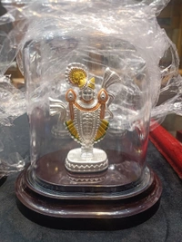 Emralad 999 Pure Shri Nath Ji  - White, 5.4 Inch X 5.2 Inch