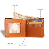 Customized Wallet and Keychain Combo for Men | Personalized Wallet Keychain Set with Name Printed | Leather Name Wallet Keychain for Men | Customized Gifts for Men with Name & Charm -TAN