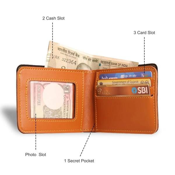 Customized Wallet and Keychain Combo for Men | Personalized Wallet Keychain Set with Name Printed | Leather Name Wallet Keychain for Men | Customized Gifts for Men with Name & Charm -TAN