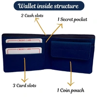 imported vegan leather wallet 2.0 TAN COLOR 