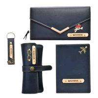 Personalized Complete Leather Combo For Women's - Tan