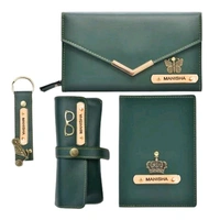 Personalized Complete Leather Combo For Women's - Tan