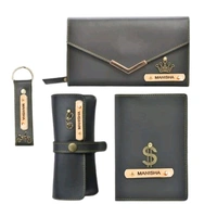 Personalized Complete Leather Combo For Women's - Tan