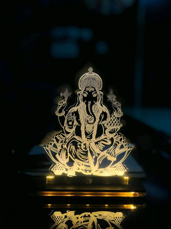 Lord Ganesha LED FREM  - 6×4