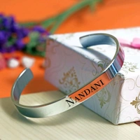 Customized / Personalized Stylish Kada Bracelets  - SILVER