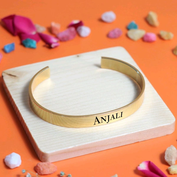 Customized / Personalized Stylish Kada Bracelets  - SILVER