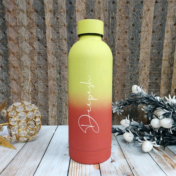 Stainless Steel vacuumed dual shade bottle