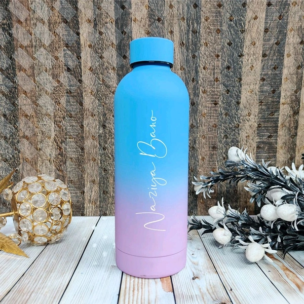 Stainless Steel vacuumed dual shade bottle
