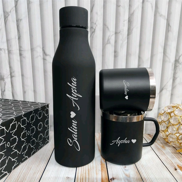 stainless Steel Vacuumed Flask +  Stainless Steel mug
