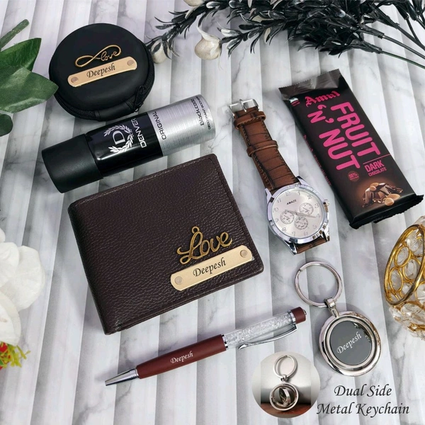 Newly  Italian Leather Essential Hamper For Him