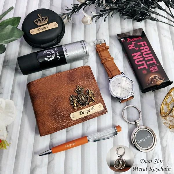 Newly  Italian Leather Essential Hamper For Him