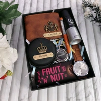 Newly  Italian Leather Essential Hamper For Him
