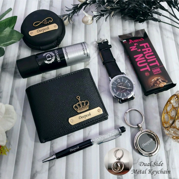 Newly  Italian Leather Essential Hamper For Him