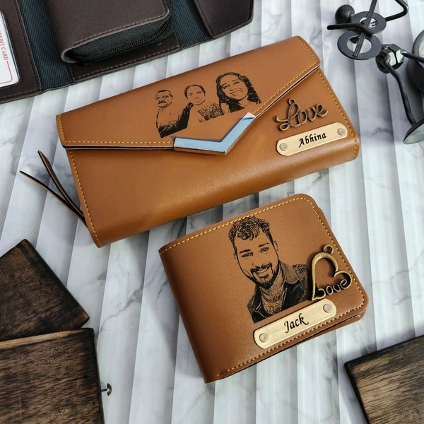 Couple Sketch Wallet Combo 2.0