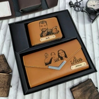 Couple Sketch Wallet Combo 2.0