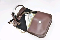  Customized Leather Ladies Sling Bag with Name Engrave | Personalized Women Hand Bag, Hand Purse , Shoulder Bag  - Brown